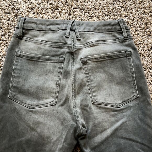 Good American Jeans 6 / 28 Good Legs Crop Gray High Rise Frayed Hems Skinny - Picture 9 of 13